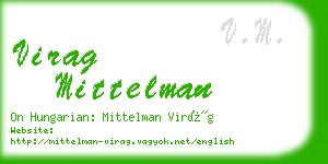 virag mittelman business card